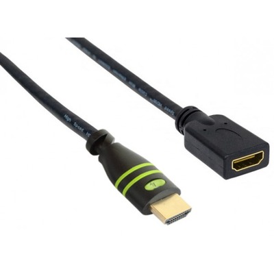 8051128106862 - HDMI 4K 60Hz High Speed Anschlusskabel -- mit Ethernet M F schwarz 50 m