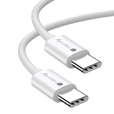 8059018365870 - Techly USB4 Gen3 USB-C EPR Kabel -- 40G 240W 8K zertifiziert 1m weiß