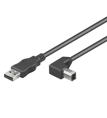 8054529020300 - USB20 Anschlusskabel Stecker Typ A - -- Stecker Typ B 90° gewinkelt 10 m