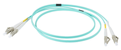 4049759196097 - INFRALAN© Duplex Patchkabel LC-LC OM3 -- 5m LSZH 2mm aqua