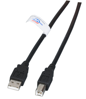 4049759161675 - USB20 Anschlusskabel A-B St-St -- 18m schwarz LSZH