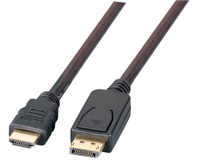 4049759228170 - EFB K5561HQSW1 - DP auf HDMI  A Stecker 4K@60Hz 1 m schwarz