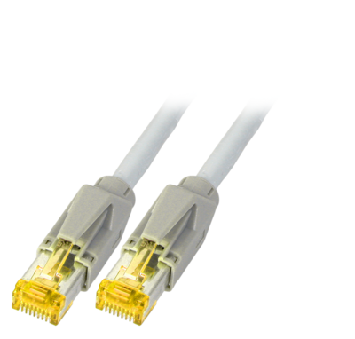 4049759200336 - RJ45 Patchkabel Cat6A S FTP LSZH -- Dätwyler 7702 TM31 grau 025m