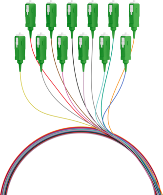 4049759068653 - Faserpigtail SC APC OS2 G652D -- farbiges Set 2m - 12 Stück