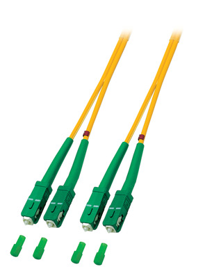 4049759113148 - Duplex Patchkabel SC APC-SC APC OS2 G652D -- 05m LSZH 3mm gelb