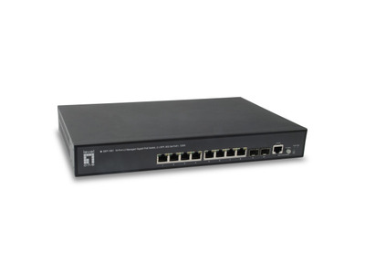 10-Port L2 Managed Gigabit PoE Switch -- 2x SFP, 802.3at PoE+, 125W