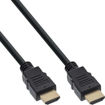 110er Bulk-Pack InLine® HDMI Kabel, HDMI High Speed mit Ethernet, St/St, 0,5m (Produktbild 1)