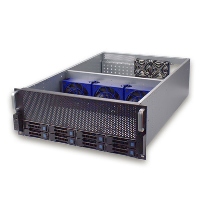 FANTEC SRC-4080X08, 4HE 19-Servergehäuse 8x SAS & SATA ohne Netzteil, 680mm (Produktbild 2)