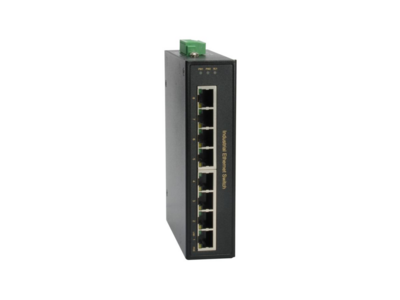 8-Port Fast Ethernet Industrial Switch DIN-Schiene -- Fast-Ethernet-PoE-Schalter