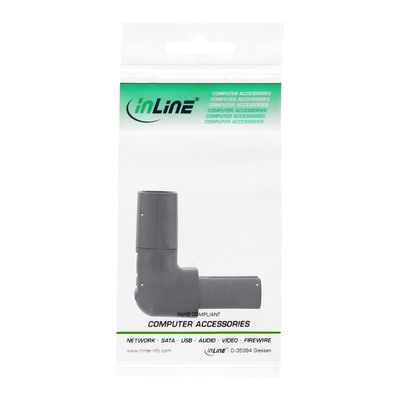 InLine® Netzadapter IEC 60320 C8 / C7, oben/unten gewinkelt 2pol. (Produktbild 2)