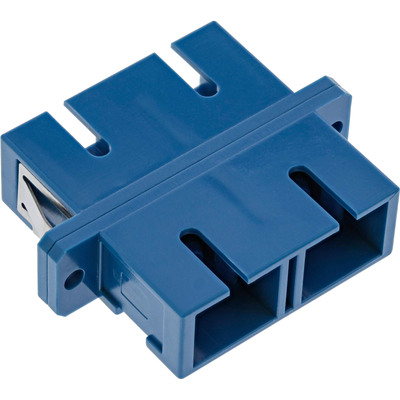 InLine® LWL Kupplung, Duplex SC/SC, singlemode, blau, Keramik-Hülse, zum Einbau (Produktbild 2)