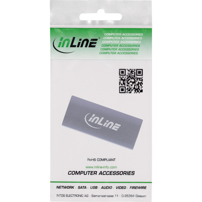 InLine® USB4 Adapter, USB-C Buchse/Buchse, Aluminium, grau  (Produktbild 5)