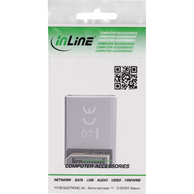 InLine® DisplayPort 1.4 Adapter, DisplayPort Stecker / Buchse, 90° unten, 8K UHD  (Produktbild 5)