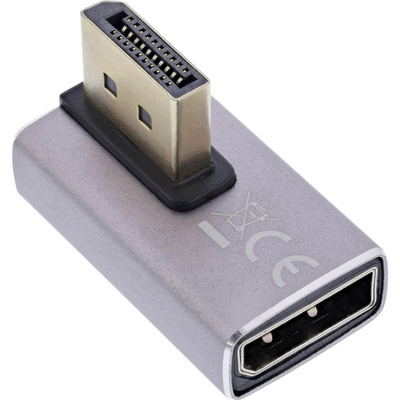 InLine® DisplayPort 1.4 Adapter, DisplayPort St/ Bu, 90° vertikal rechts, 8K UHD (Produktbild 3)