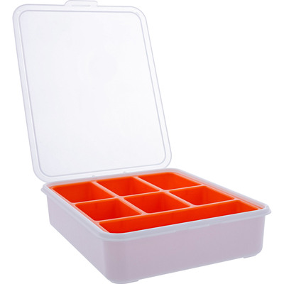 InLine® Kleinteilebox, 7 Fächer, Abmessungen: 180x140x40mm, orange (Produktbild 2)