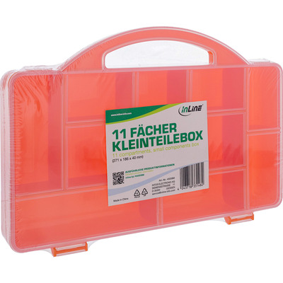 InLine® Kleinteilebox, 11 Fächer, Abmessungen: 271x186x40mm, orange  (Produktbild 5)