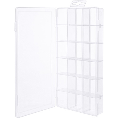 InLine® Kleinteilebox, 18 Fächer, Abmessungen: 207x110x27mm, transparent (Produktbild 2)