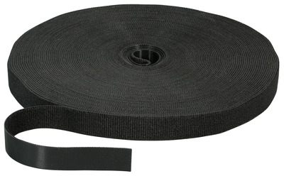 Klettband 20mm schwarz, 25m Rolle --, KB20-2500B (Produktbild 1)