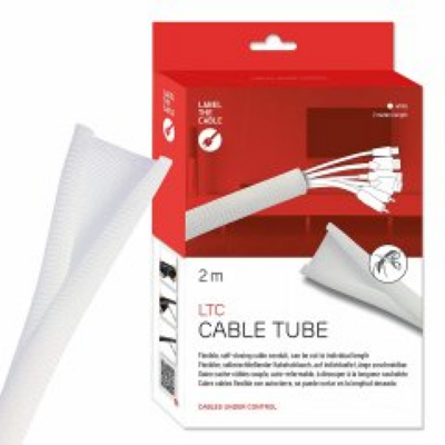 LTC CABLE TUBE, Gewebekabelschlauch -- Durchmesser 2.5 - 4 cm 2m weiß, LTC-5120 (Produktbild 1)