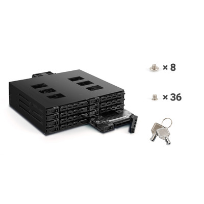 FANTEC MR-SA1082, SAS + SATA 6G Backplane für 8x2,5 HDD/SSD  (Produktbild 5)