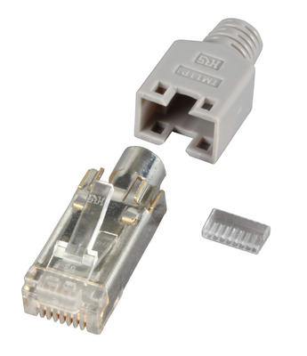 RJ45-Hirose Stecker STP, TM11 grau, 50 -- Stück, 3 Elemente, Cat.5e, H7540.12-50 (Produktbild 1)