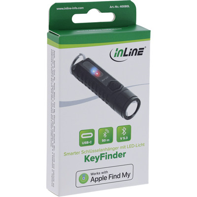 InLine® KeyFinder, smarter Schlüsselanhänger mit LED-Licht, 300mAh, IP65 (Produktbild 6)