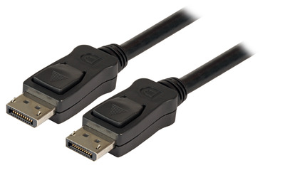 DisplayPort 1.2 Anschlusskabel -- 4K60HZ,Stecker-Stecker, 1m, schwarz, K5560SW.1 (Produktbild 1)