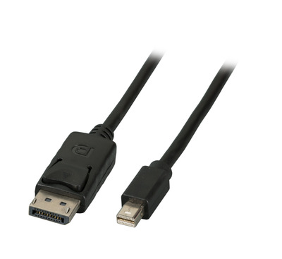 Mini DisplayPort - DisplayPort Kabel -- St-St, 2m, schwarz, K5565SW.2 (Produktbild 1)