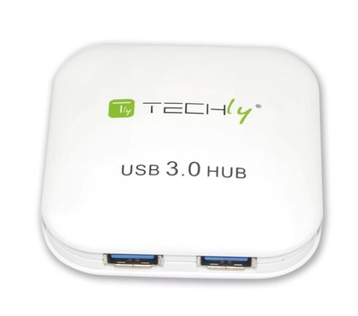 USB 3.0 Super Speed Hub 4-Port --, IUSB3-HUB4-WH (Produktbild 1)