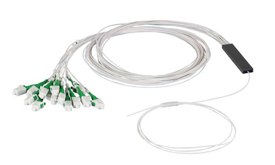 PLC Splitter 1 open End auf 32 LC/APC -- 9/125µm G657,1m, LSZH, FTTH-PLC32-LCA (Produktbild 1)