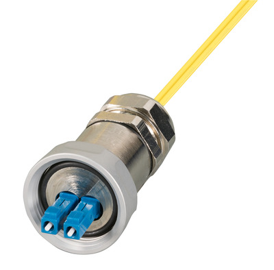 IP67 Kabelverschraubung, M25, LC-D -- Stecker auf LC-D Stecker, OS2, 10,0m, IP67KVLCDOS2-10,0 (Produktbild 1)