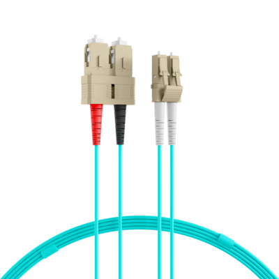 Duplex Patchkabel LC-SC OM3 -- 20m LSZH 2mm aqua, O0314.20 (Produktbild 1)