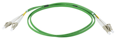 INFRALAN© Duplex Patchkabel LC-LC OM5 -- 0,5m LSZH 2mm limettengrün, IPL-DR-LCULCU-5-0050 (Produktbild 1)