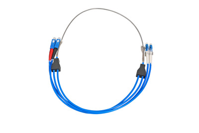 Duplex Jumper LC-SC 9/125µm, OS2, LSZH -- armiert, blau, 3.0mm, 2m, O6507.2 (Produktbild 1)