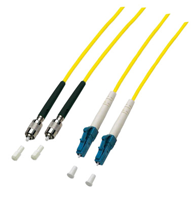 Duplex Patchkabel FC-LC OS2 G652D -- 10m LSZH 2mm gelb, O0340.10 (Produktbild 1)