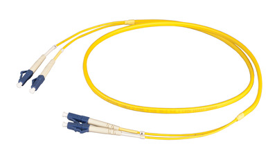 Duplex Patchkabel Flat-Twin LC-LC OS2 G652D -- 20m LSZH 3x5mm gelb, O0350FT.20 (Produktbild 1)