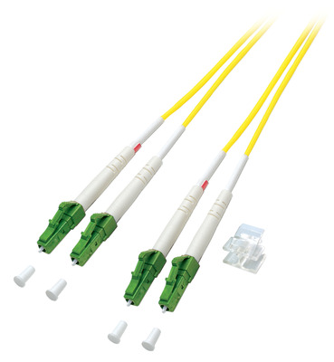 Duplex Patchkabel LC/APC-LC/APC OS2 G652D -- 0,5m LSZH 2mm gelb, O0381.0,5 (Produktbild 1)