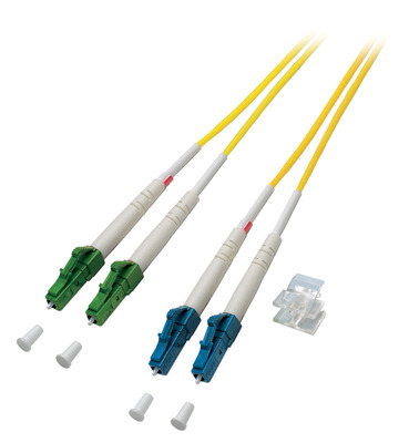 Duplex Patchkabel LC/APC-LC OS2 G652D -- 0,5m LSZH 2mm gelb, O0384.0,5 (Produktbild 1)