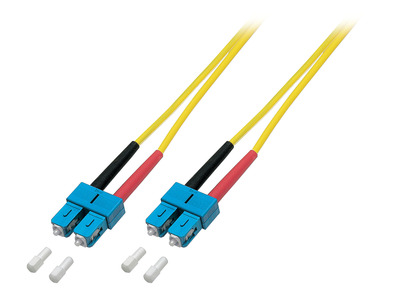 Duplex Patchkabel SC-SC OS2 G652D -- 0,5m LSZH 3mm gelb, O2513.0,5 (Produktbild 1)