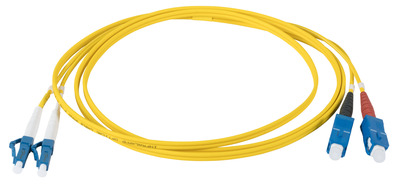 INFRALAN© Duplex Patchkabel LC-SC OS2 G652D -- 0,5m LSZH 2mm gelb, IPL-DR-LCUSCU-2-0050 (Produktbild 1)