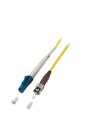 Simplex LWL Patchkabel 1E9/125µm LC- ST 2m -- 3,0mm Gelb 9/125µmm, O0463.2 (Produktbild 1)