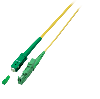 Simplex LWL Patchkabel E2000©/APC-SC/APC -- OS2 3,0mm Gelb 9/125µmm 10m, O0834.10 (Produktbild 1)