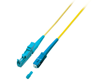 Simplex LWL Patchkabel E2000©-SC OS2 15m -- 3,0mm Gelb 9/125µmm, O0839.15 (Produktbild 1)