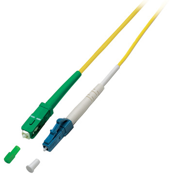 Simplex LWL Patchkabel LC-SC/APC G657.A2 -- 0,5m 2,0mm Gelb 9/125µmm, O0946.0,5 (Produktbild 1)