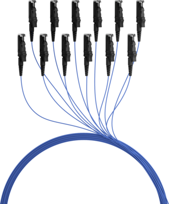 Faserpigtail E2000© OM1  -- Blau 2m - 1 Stück, O0799.2 (Produktbild 1)