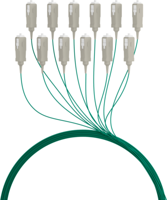 Faserpigtail SC OM2  -- Grün 2m - 1 Stück, O3323.2 (Produktbild 1)