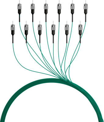 Faserpigtail ST OM2  -- Grün 2m - 1 Stück, O3303.2 (Produktbild 1)