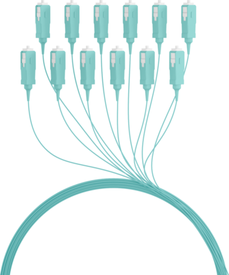 Faserpigtail SC OM3  -- Aqua 2m - 1 Stück, O3623.2 (Produktbild 1)