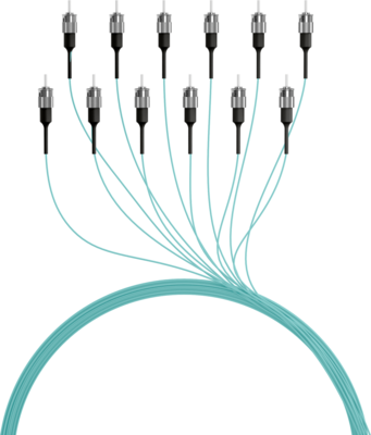 Faserpigtail ST OM3  -- Aqua 2m - 1 Stück, O3603.2 (Produktbild 1)