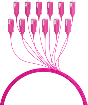 Faserpigtail SC OM4  -- Erikaviolett 2m - 1 Stück, O3685.2 (Produktbild 1)